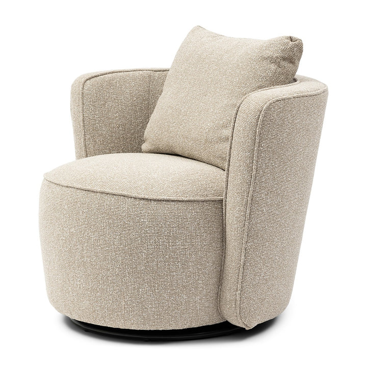 Cipriani Swivel Armchair; Mountain Weave Dune Sand