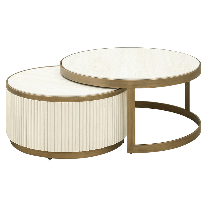 Richmond Salontafel Tivoli Wit (Set van 2)
