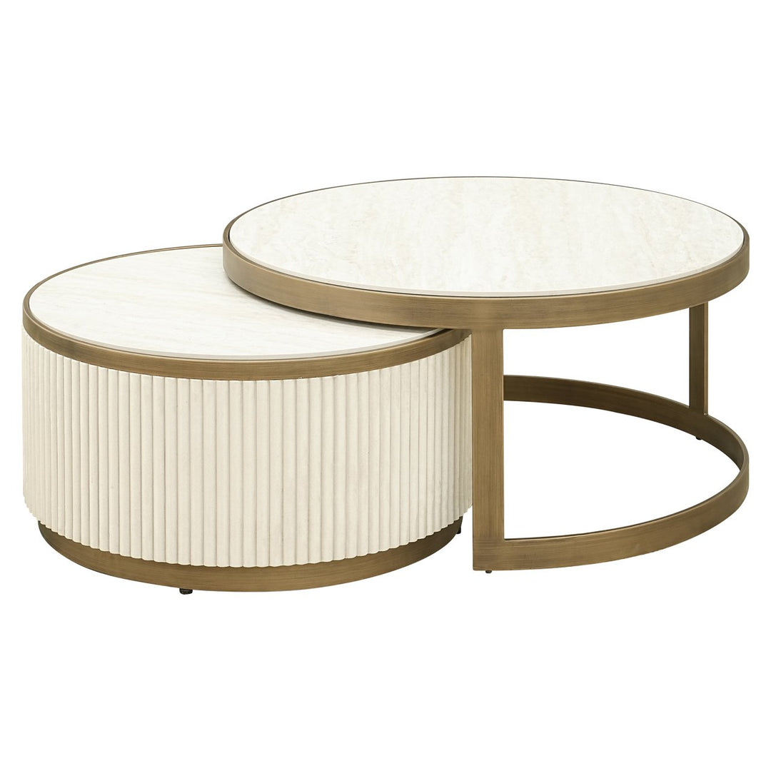 Tivoli Couchtisch, weiß (2er-Set)