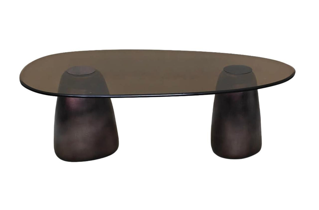Hayden ovaler Couchtisch aus Bronze