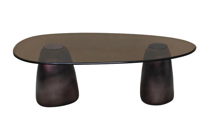 Hayden ovaler Couchtisch aus Bronze