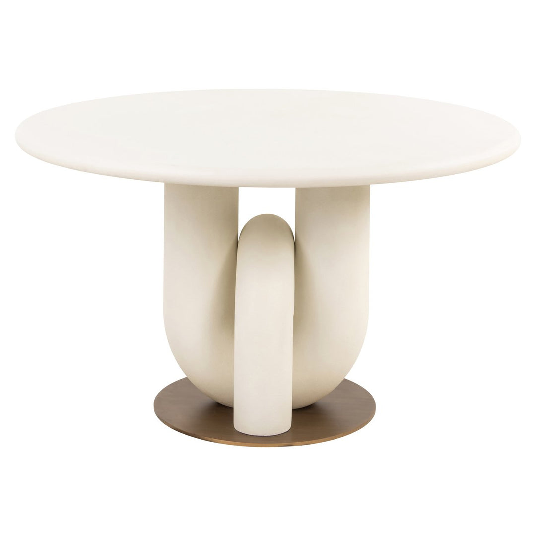 Dining table Winslow white 135Ø