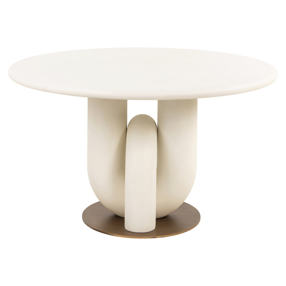 Richmond Eettafel Winslow Ø 135 cm, wit - productweergave | CéJor Wonen
