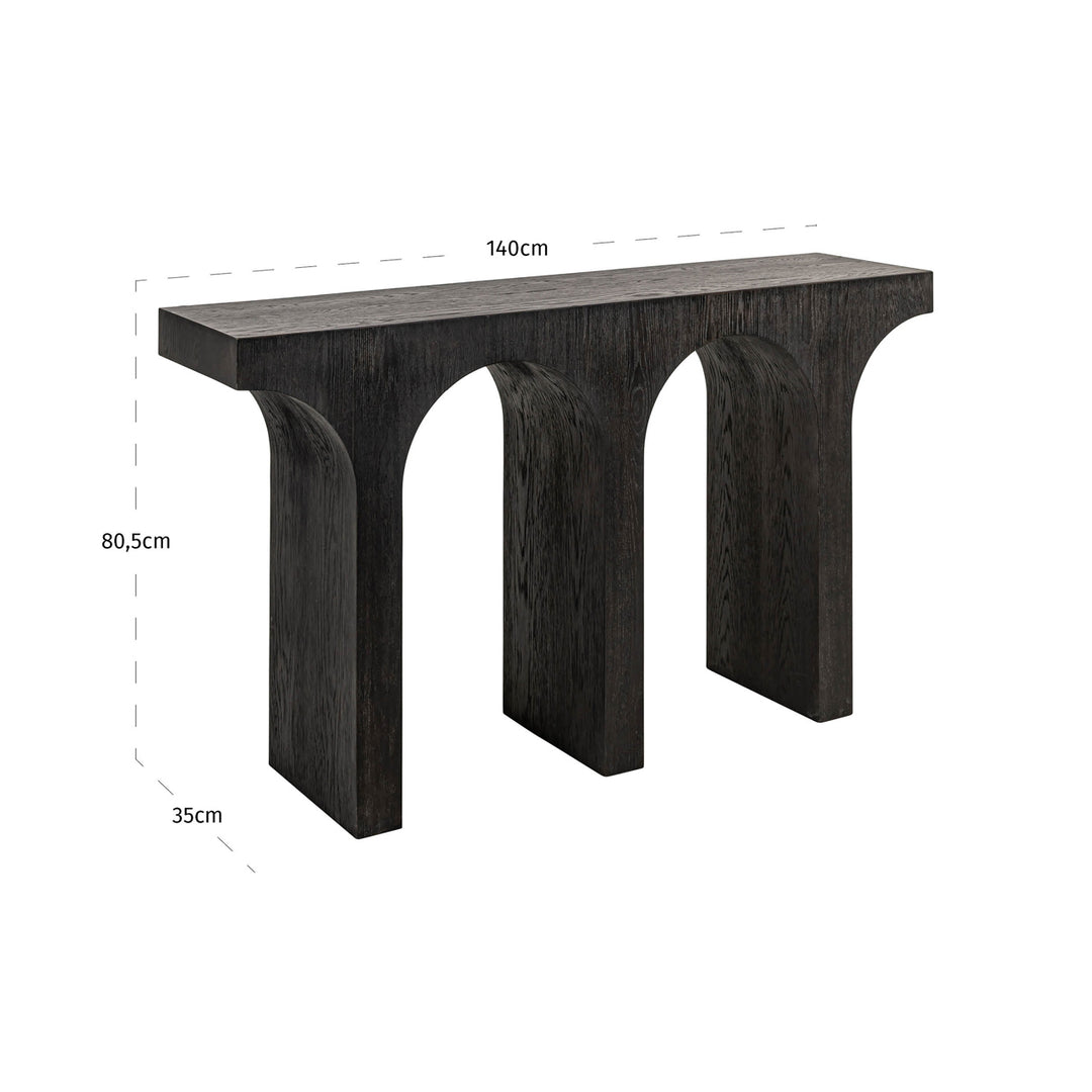 Richmond Wandtafel Ashford, donkerbruin - maattekening | CéJor Wonen