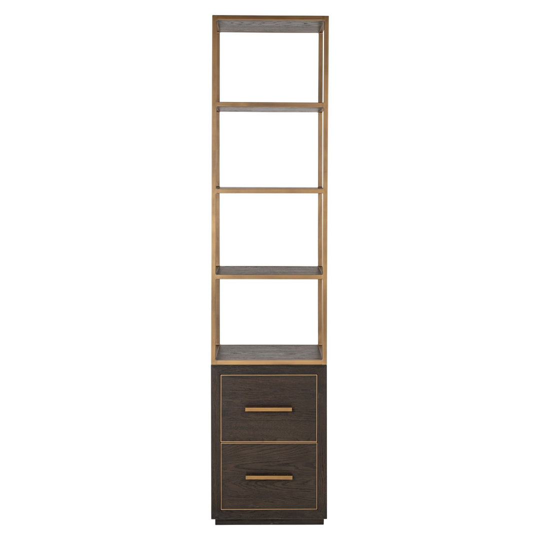 Carter brown small 2-drawer wall cabinet