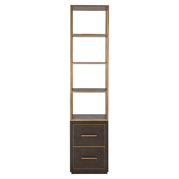 Carter brown small 2-drawer wall cabinet