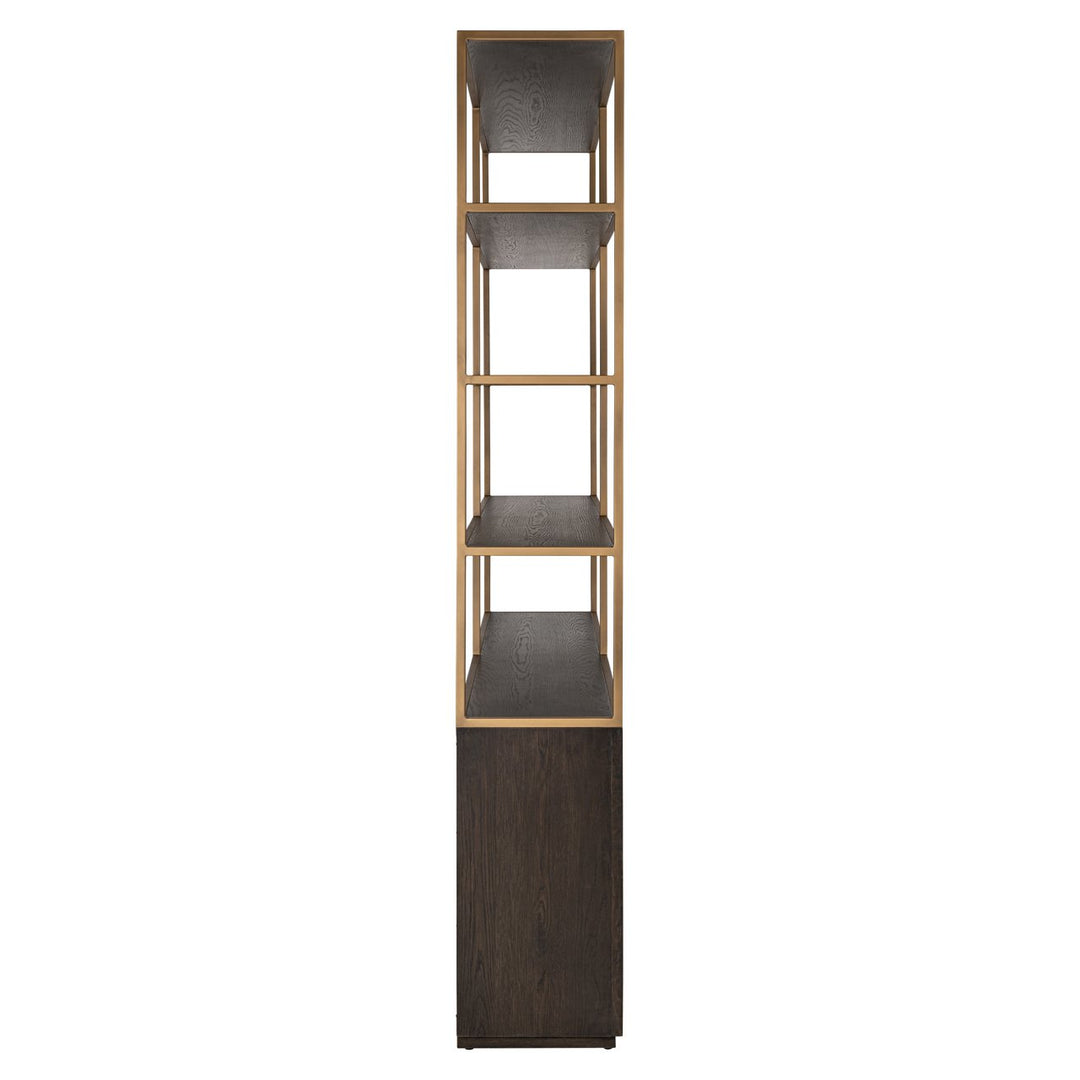 Carter brown large 4-door wall cabinet