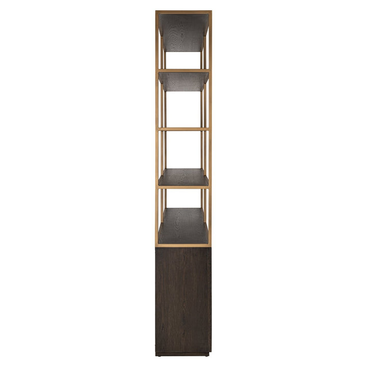 Carter brown large 4-door wall cabinet