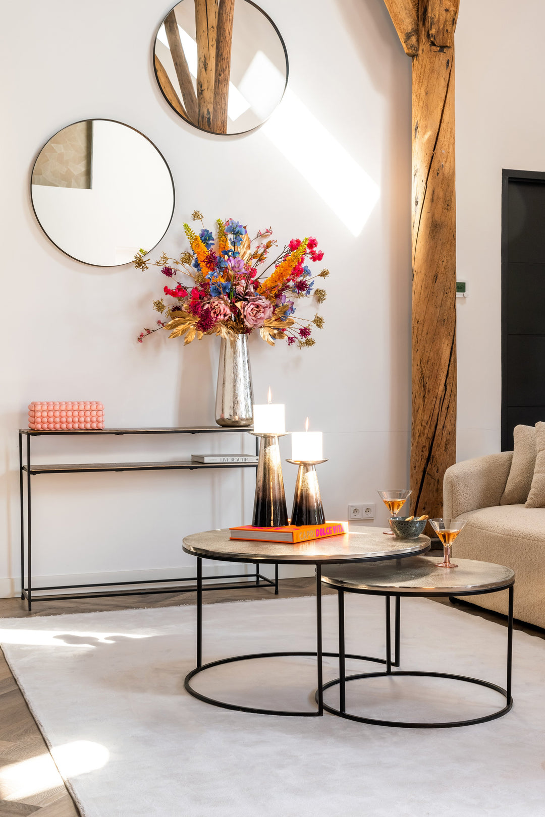 Console Chandon champagne gold