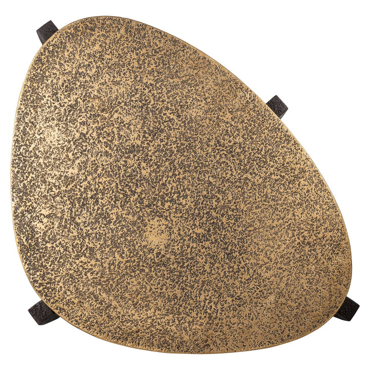 Marquee black/gold coffee table (Set of 2)
