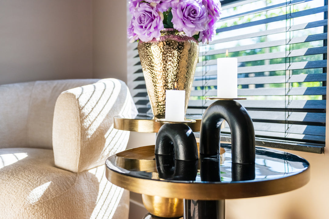 Beistelltisch Mose schwarz 41Ø