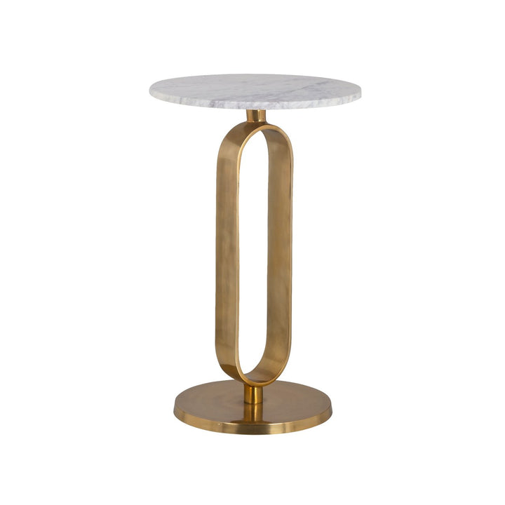 Celine side table brushed gold