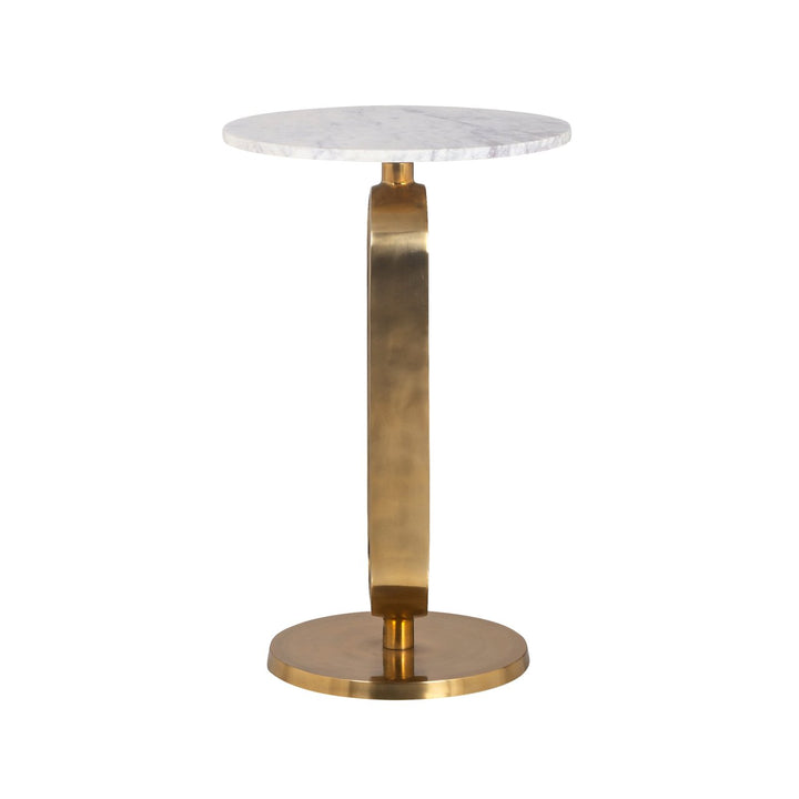 Celine side table brushed gold