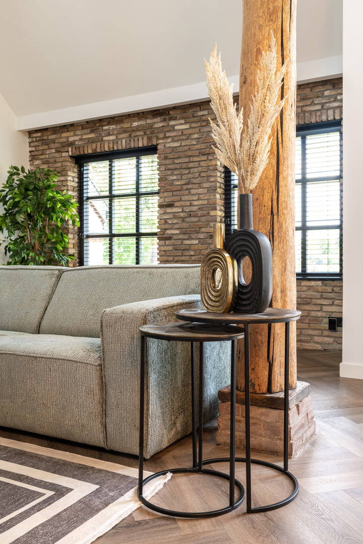 Bijzettafel Tulum brushed gold (Set of 2)