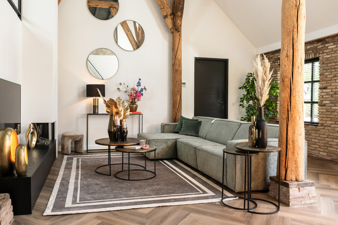 Bijzettafel Tulum brushed gold (Set of 2)