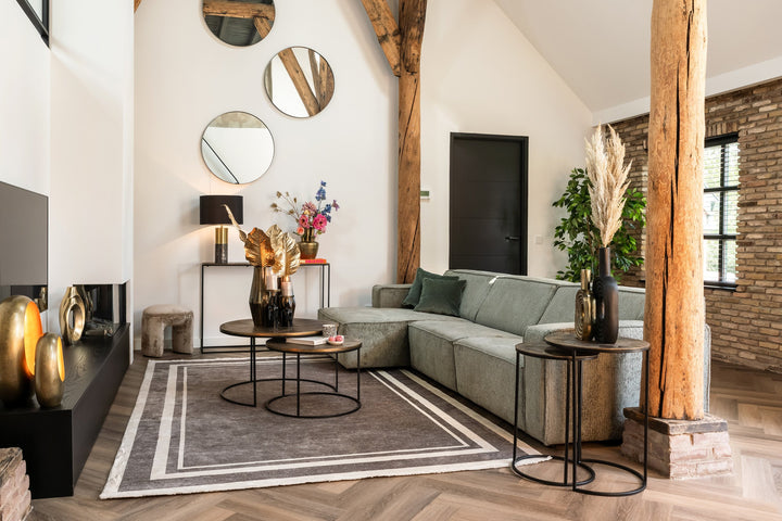 Bijzettafel Tulum brushed gold (Set of 2)