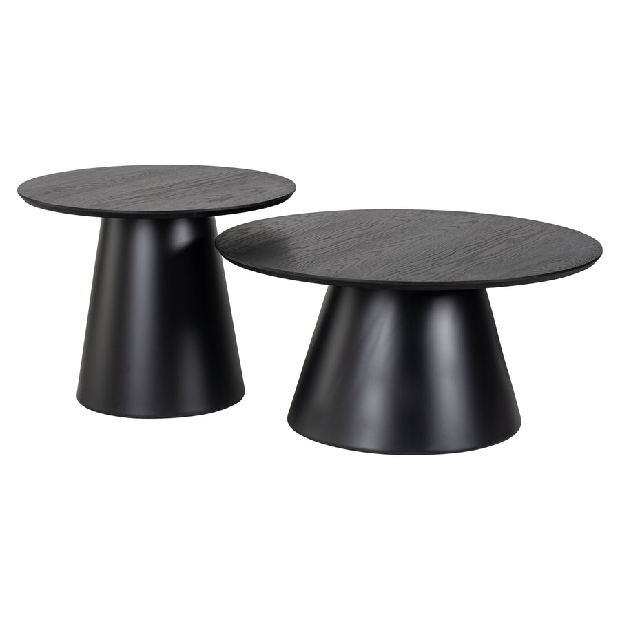 Richmond Salontafel Jazz - set van 2, zwart - setweergave | CéJor Wonen