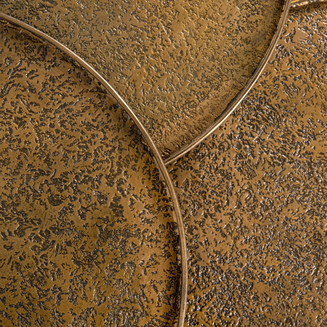 Salontafel Luton black/gold (Set of 3)