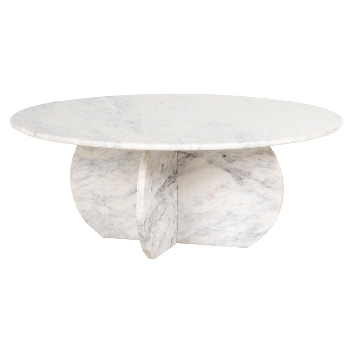Holmes white 90Ø coffee table