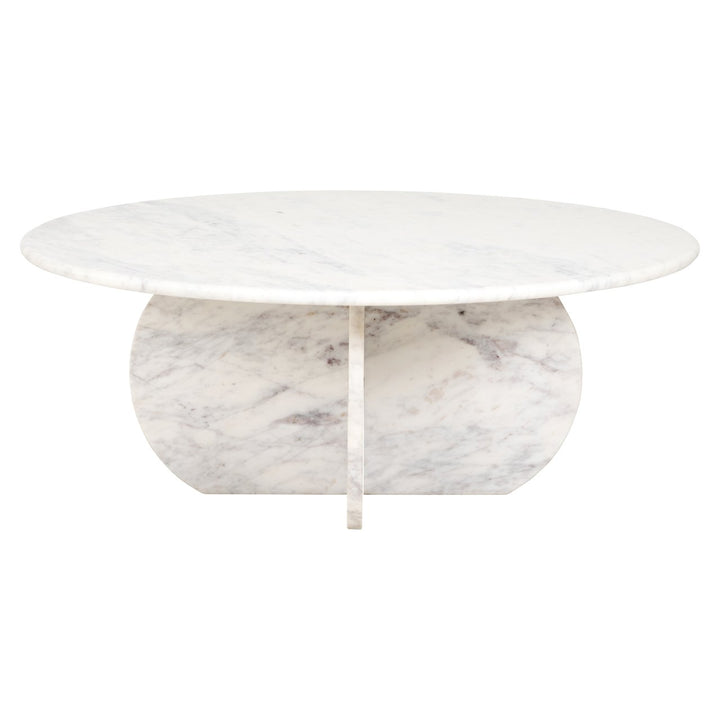 Holmes white 90Ø coffee table
