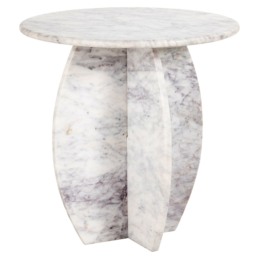 Side table Holmes white 50Ø