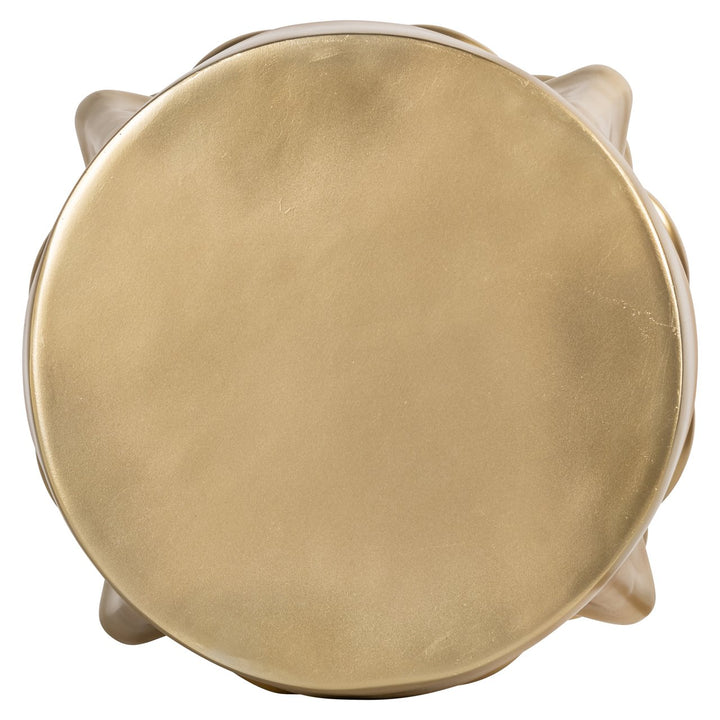Christy gold side table