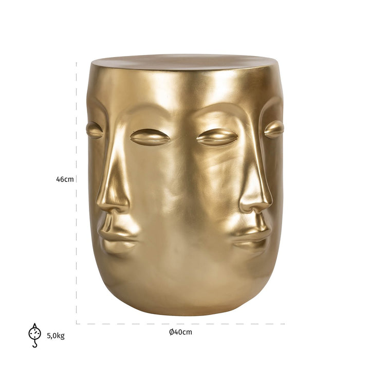 Christy gold side table