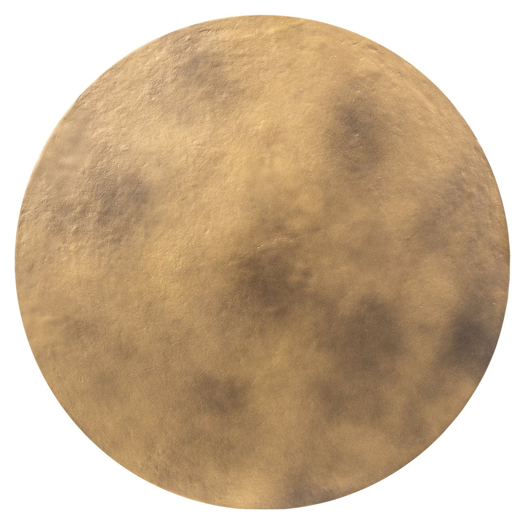 Du Pont brushed gold coffee table