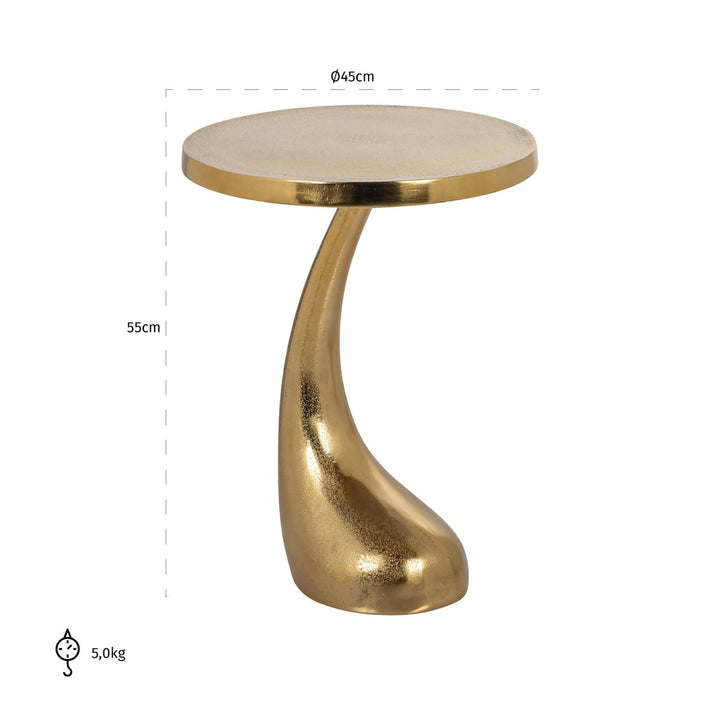 Beistelltisch Dolphin Gold