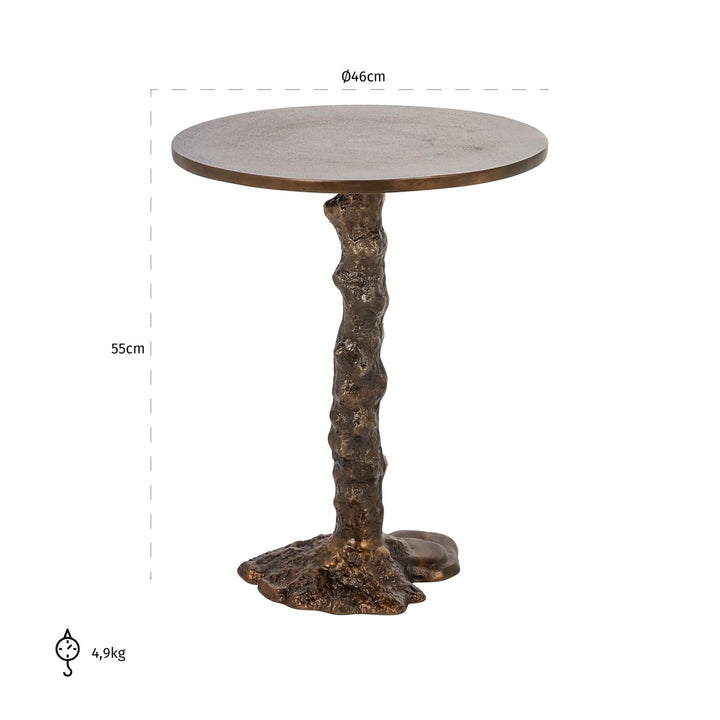 Bijzettafel Misty bronze