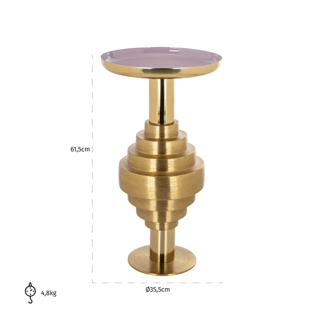 Bijzettafel Empire brushed gold