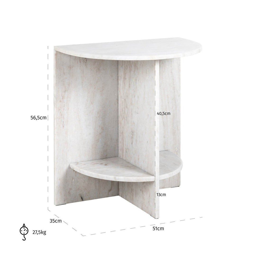 Lansky beige side table