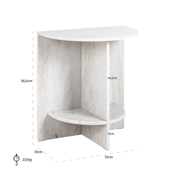Lansky beige side table