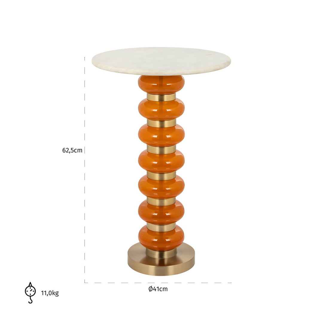 Side table Barbara orange