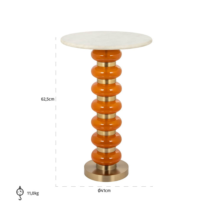 Side table Barbara orange