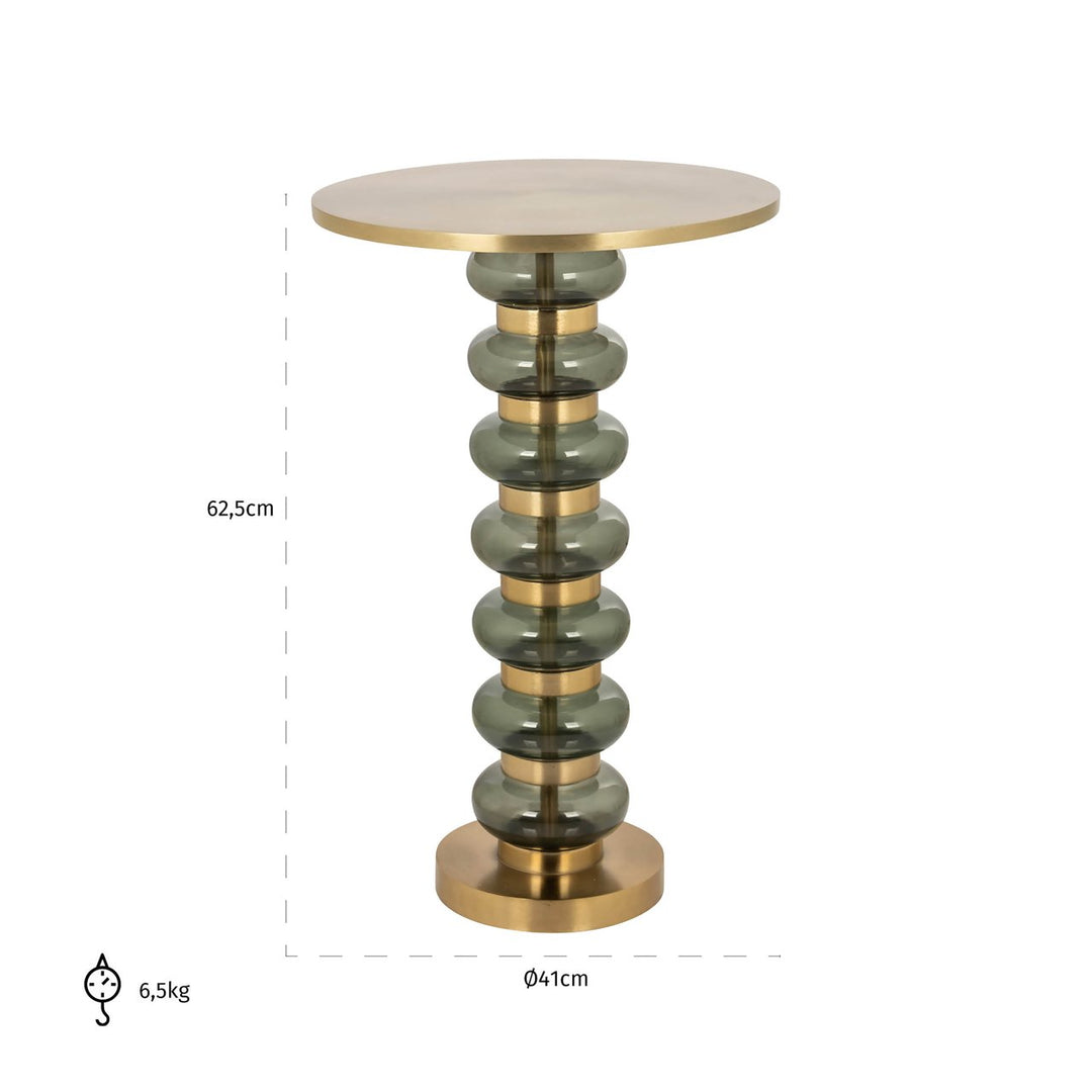 Side table Bowiene green