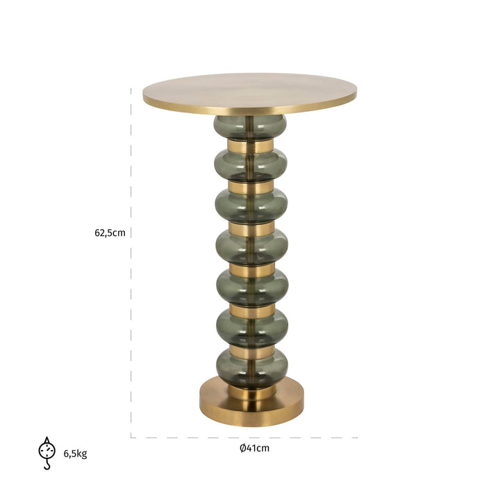Side table Bowiene green