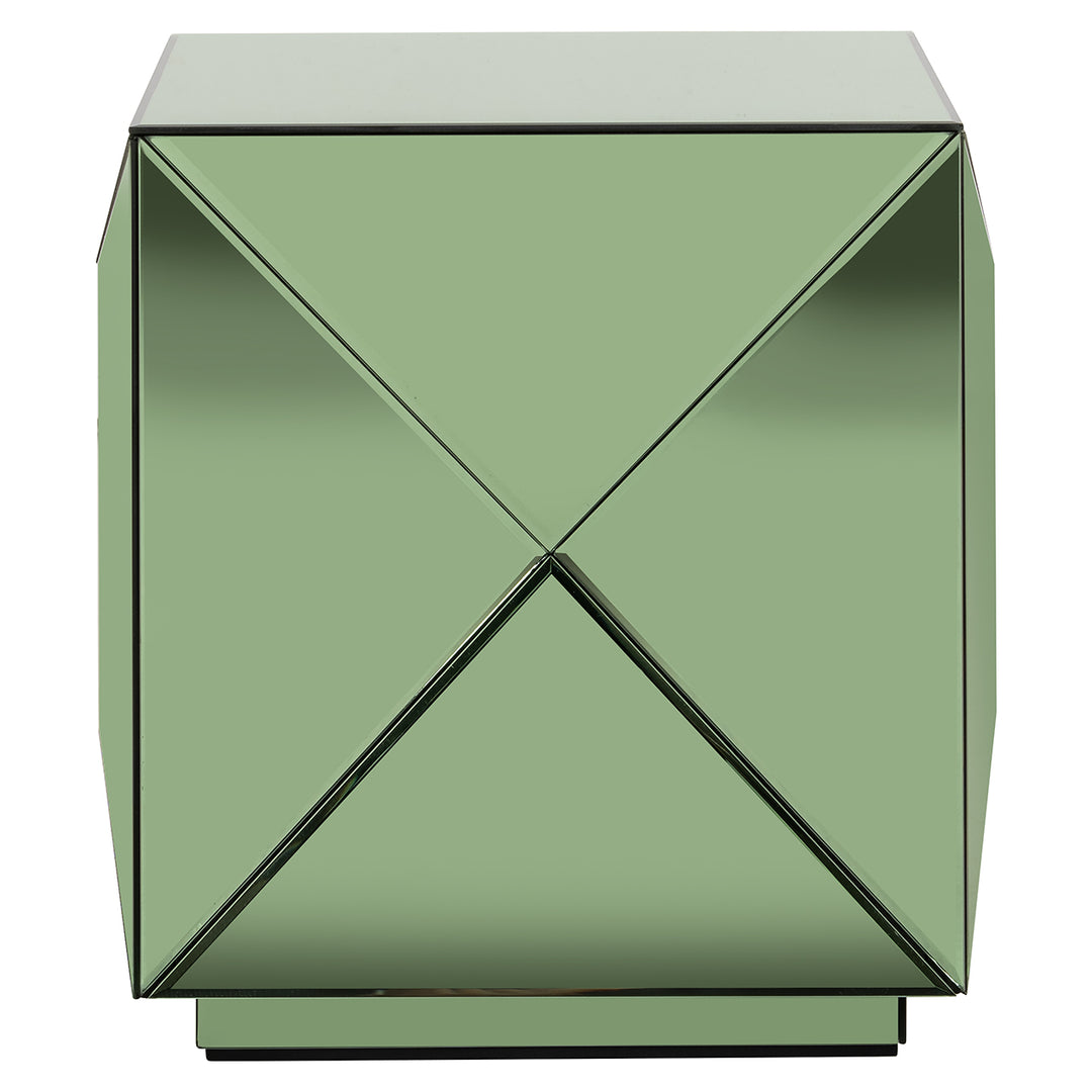 Beistelltisch Shifra Spiegel grün (Grün)