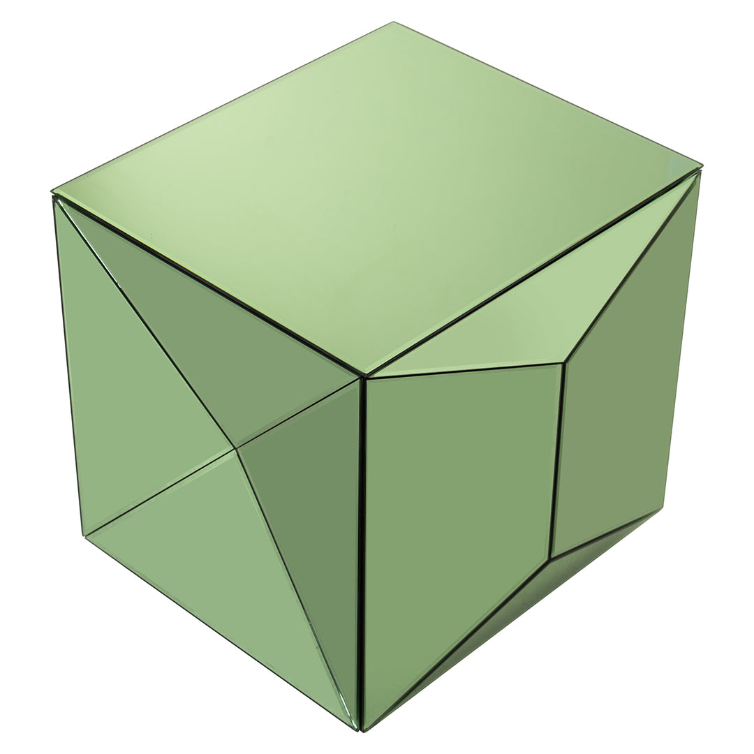 Beistelltisch Shifra Spiegel grün (Grün)