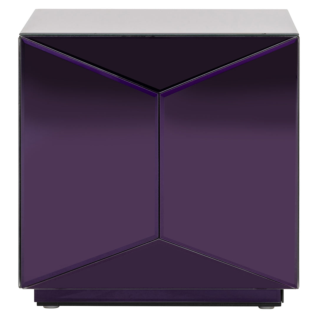 Side table Shifra mirror purple