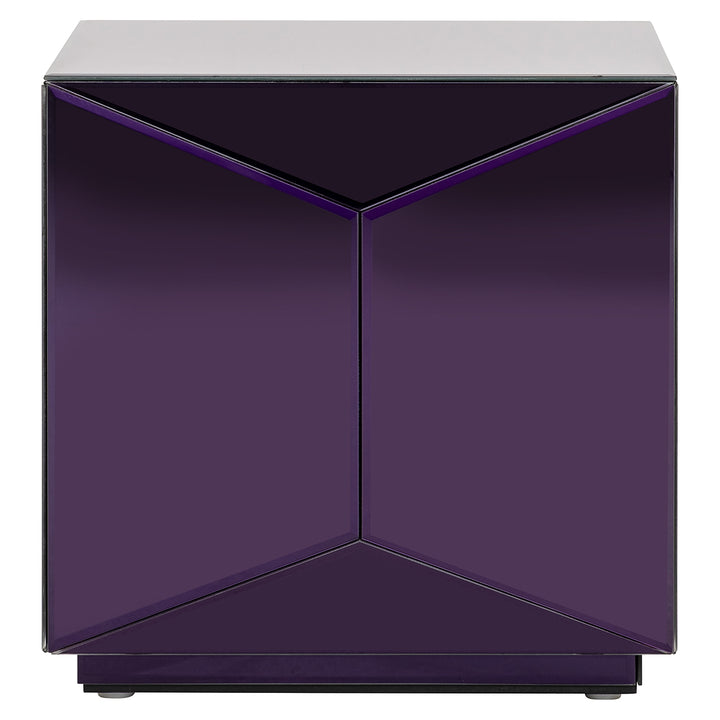 Side table Shifra mirror purple