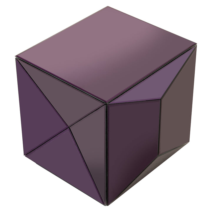 Side table Shifra mirror purple