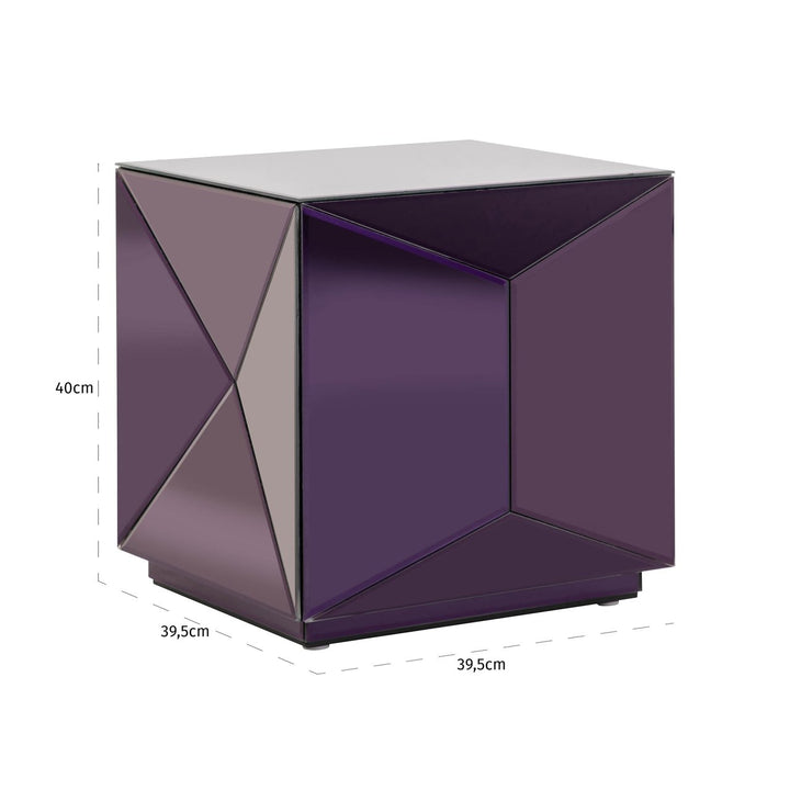 Side table Shifra purple