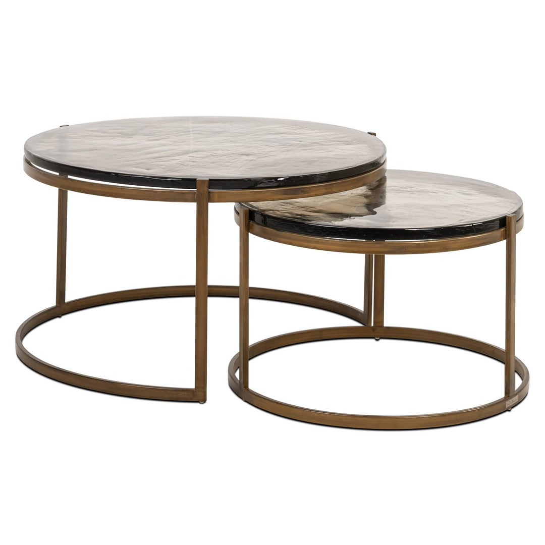 Cleo gold coffee table (Set of 2)