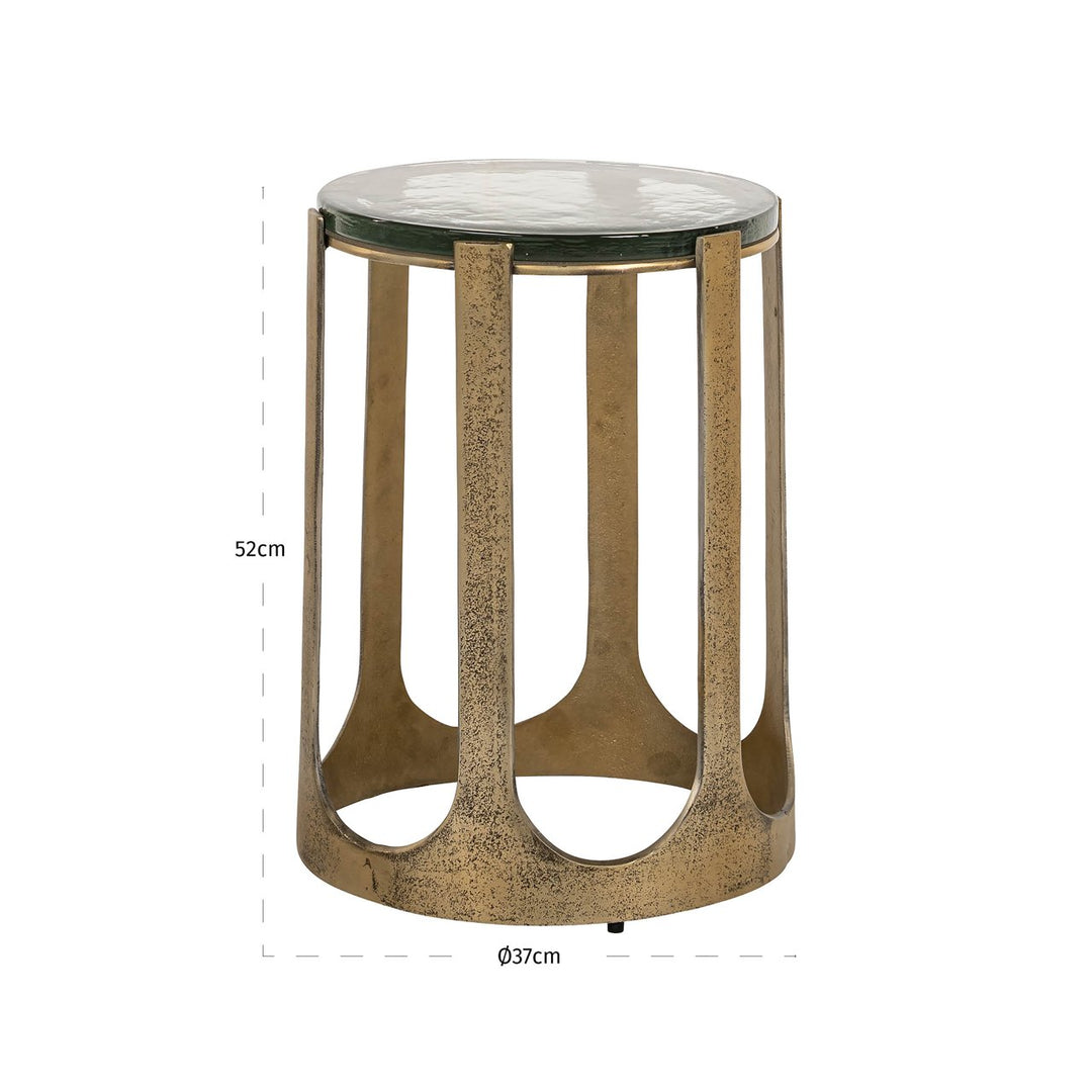 Rixo gold side table