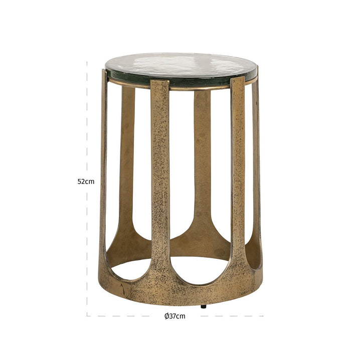 Rixo gold side table