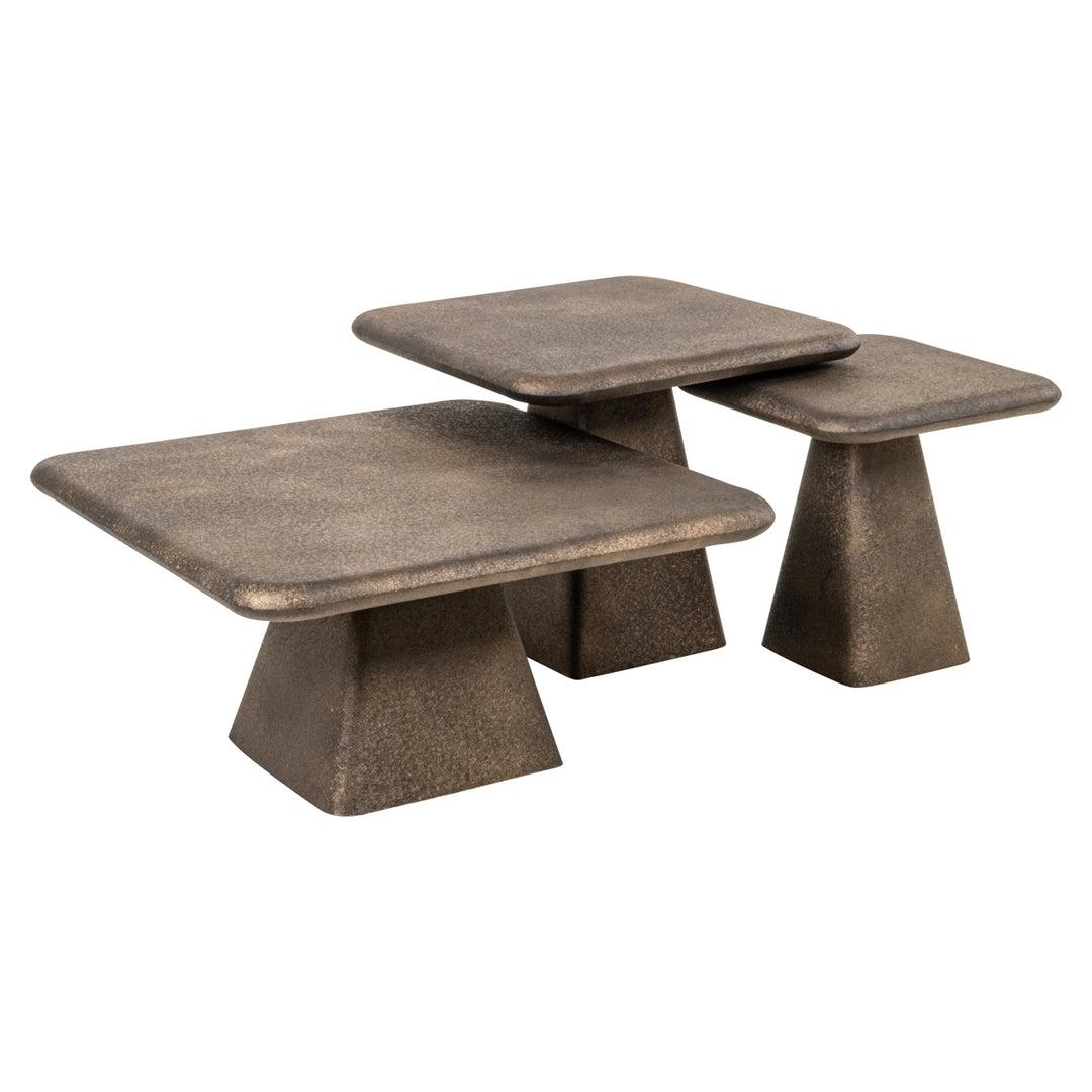 Richmond Salontafel Marlie Goud (Set van 3)