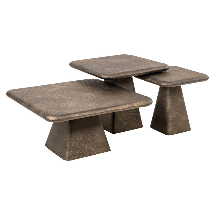 Richmond Salontafel Marlie Goud (Set van 3)