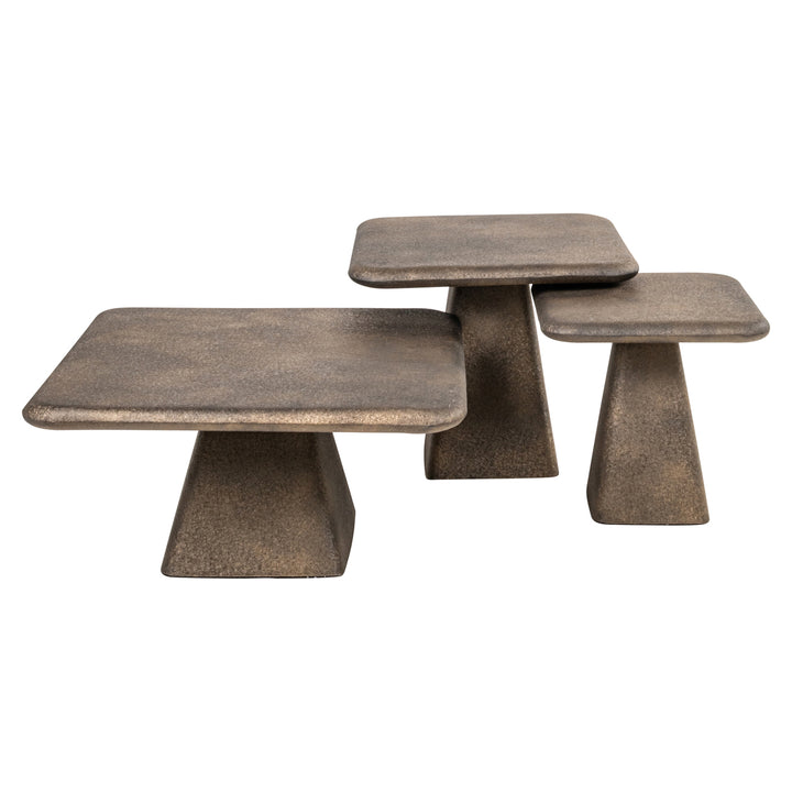 Richmond Salontafel Marlie Goud (Set van 3)