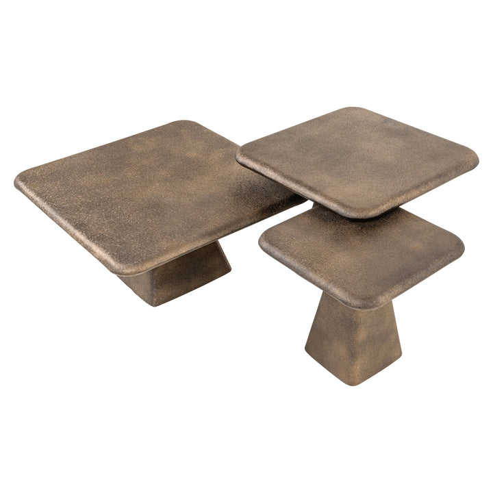 Richmond Salontafel Marlie Goud (Set van 3)